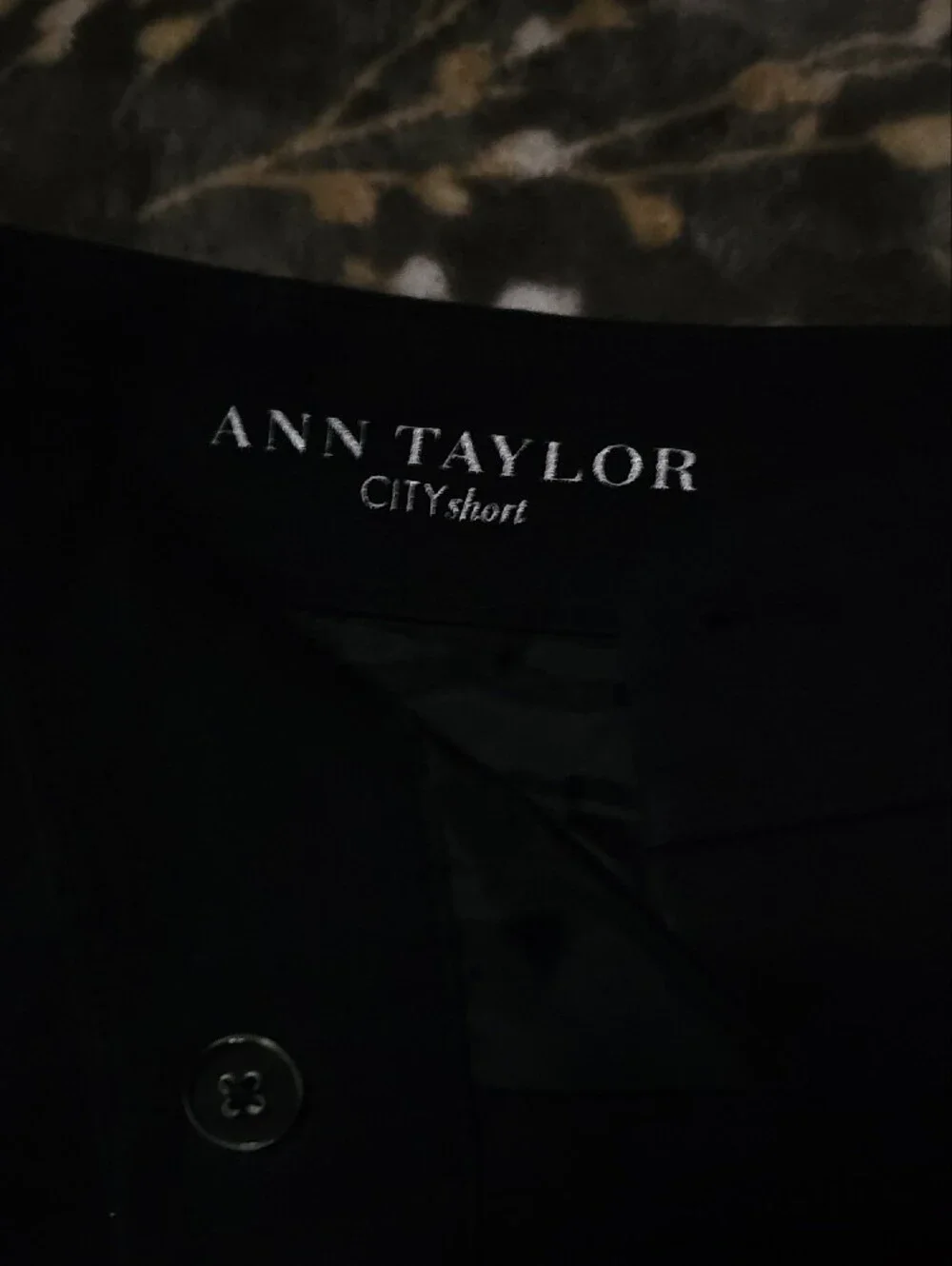 Ann Taylor Black Tailored Bermuda Shorts